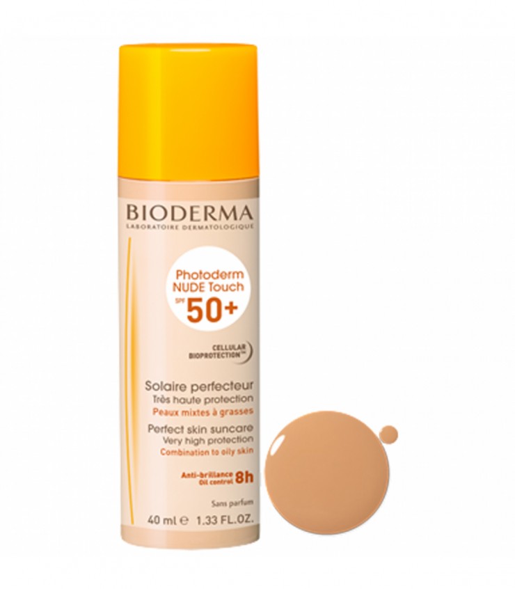 BIODERMA PHOTODERM NUDE TOUCH SPF 50 TEINTE DORÉ 40ML sur Mapara ma