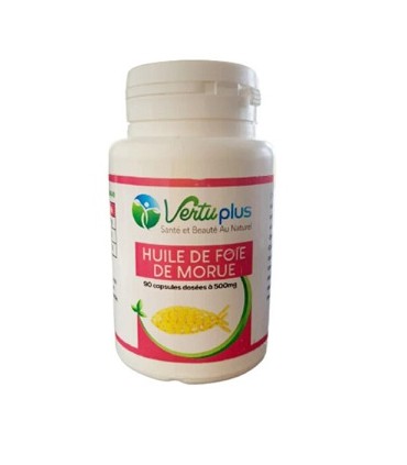 Huile de foie de morue 500mg 90 capsules