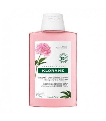KLORANE APAISANT Shampoing Anti-irritation et Protecteur à la Pivoine BIO 200 ml