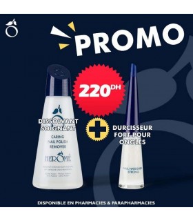 PACK DISSOLVANT SOIGNANT + DURCISSEUR FORT POUR ONGLES