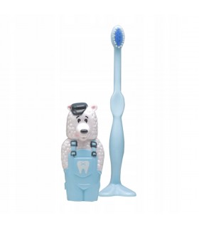 IDS BRUSH OURS BROSSE A DENTS ENFANT BLEU CIEL