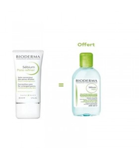 BIODERMA COFFRET SEBIUM PORE REFINER 40ML+SEBIUM H2O 250ML