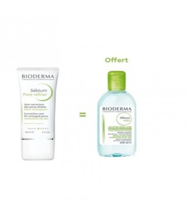 BIODERMA COFFRET SEBIUM PORE REFINER 40ML+SEBIUM H2O 250ML
