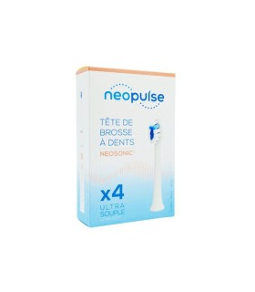NEOSONIC NEOPULSE TETES DE BROSSE A DENTS ELECTRIQUE ULTRA SOUPLE  B4