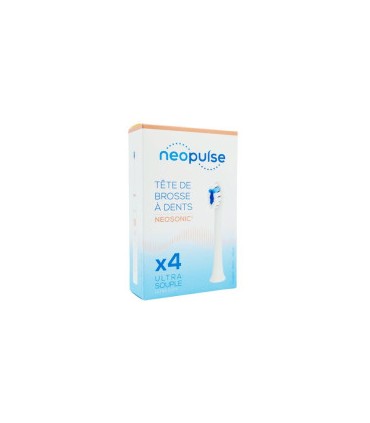 NEOSONIC NEOPULSE TETES DE BROSSE A DENTS ELECTRIQUE ULTRA SOUPLE  B4