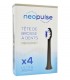 NEOSONIC NEOPULSE TETES DE BROSSE A DENTS ELECTRIQUE ULTRA SOUPLE  B4