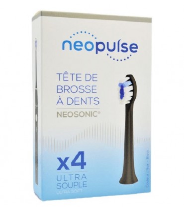 NEOSONIC NEOPULSE TETES DE BROSSE A DENTS ELECTRIQUE ULTRA SOUPLE  B4