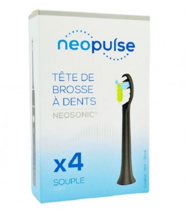 NEOSONIC NEOPULSE TETES DE BROSSE A DENTS ELECTRIQUE SOUPLE  B4