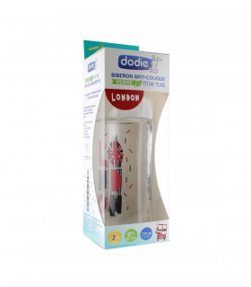 Dodie Biberon en verre Sensation+ anti-colique 270ml 0-6 mois - London