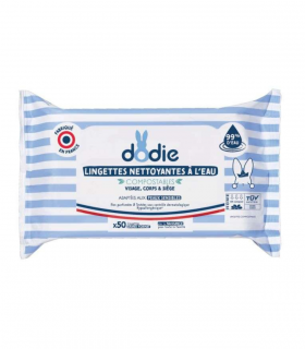 DODIE LINGETTES NETTOYANTES A L'EAU 50 PIECES