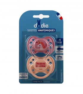 Dodie Duo Sucettes +6 mois anatomiques symétriques