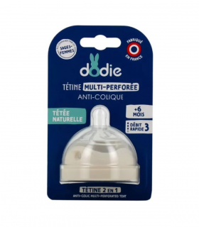 Dodie Dodie Tétine Multi-Perforée Débit 3 +6 mois sur Mapara.ma