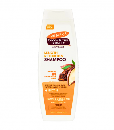 PALMER'S COCOA BUTTER Shampooing Rétention Longueur 400 Ml