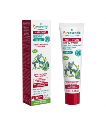 PURESSENTIEL ANTI-PIQUE CREME MULTI-APAISANTE BEBE 30ML