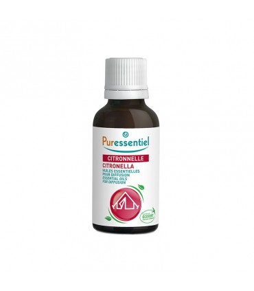 PURESSENTIEL HUILES ESSENTIELLES POUR DIFFUSION CITRONELLE 3 HUILES ESSENTIELLES 30ML
