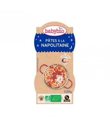 BABYBIO BOL BONNE NUIT PATES NAPOLITAINES 2*200G