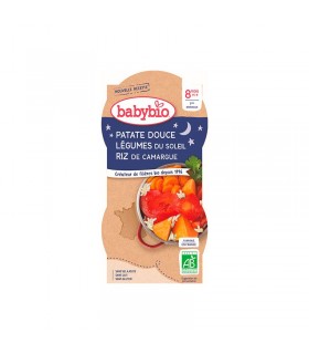 BABYBIO BOL BONNE NUIT PATATE DOUCE LEGUMES 2*200G