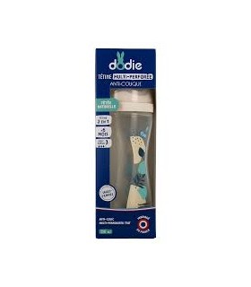 DODIE BIBERON MULTI PERFOREE ANTI-COLIQUE BLEU 330ML D3
