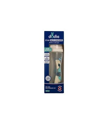 DODIE BIBERON MULTI PERFOREE ANTI-COLIQUE BLEU 330ML D3