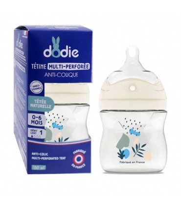 DODIE Biberon Tétine Multi-Perforée0-6mois 150ml