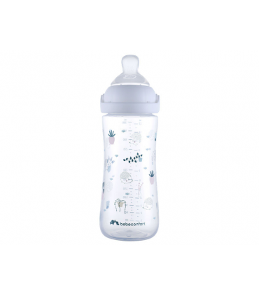 BEBE CONFORT BIBERON EMOTION PHYSIO URBAN GARDEN BLANC 360ML 6 MOIS +