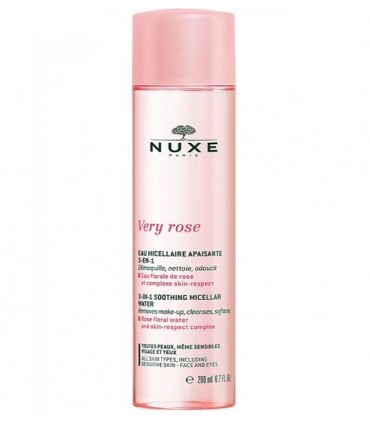 EAU DÉMAQUILLANTE MICELLAIRE AUX PÉTALES DE ROSE 200ML VISAGE, YEUX ET LÈVRES - PEAUX SENSIBLES