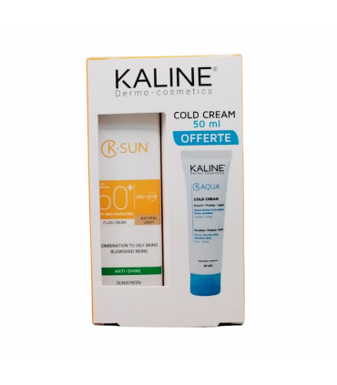 K. Sun Ecran Fluide Teinte Clair Peaux Mixtes a Grasses 50ml+k.aqua Cold Creme OFFERTE