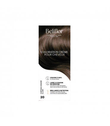 BELIFLOR COLORATION N° 20 CHATAIN CENDRÉ CLAIR 135ML