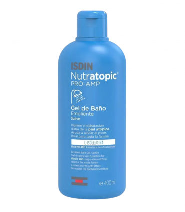ISDIN NUTRATOPIC PRO-AMP GEL DE BAIN ÉMOLLIENT PEAUX 400 ML