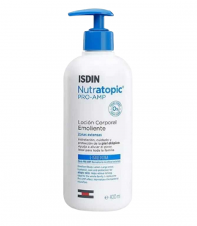 ISDIN Nutratopic Lotion Emolliente 400 ml - Soin intensif pour peau atopique
