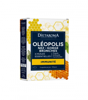 DIETAROMA OLEOPOLIS IMMUNITE NEZ GORGE BRONCHES BIO B60 CAPSULES