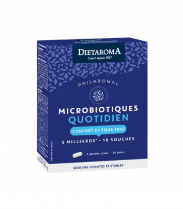 DIETAROMA PHILAROMAL Microbiotiques Quotidien 60 gélules