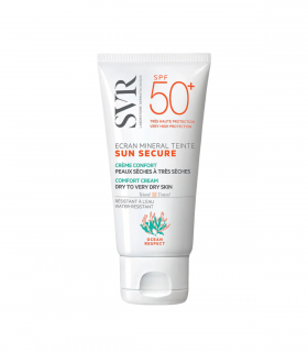 SUN SECURE ECRAN MINÉRAL TEINTÉ SPF50+ CRÈME PEAUX SÉCHES 50ML