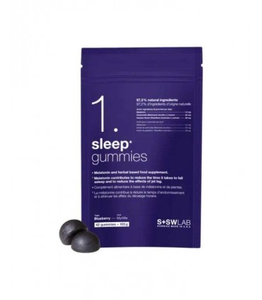 SSWLAB 1 SLEEP GUMMIES 105G 42 GUMMIES GOUT MYRTILLE