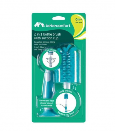 BEBE CONFORT GOUPILLON 2 EN 1 AVEC VENTOUSE + RINCE TETINE