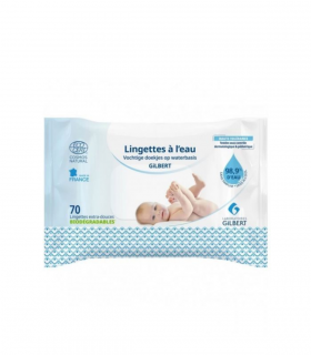 GILBERT LINGETTES A L'EAU BIODEGRABLES 70 PCS