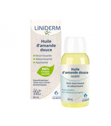 GILBERT Huile d'Amande Douce Peaux Sèches et Sensibles 60 ml