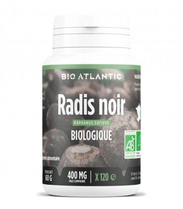 Radis Noir biologique 400 mg comprimés