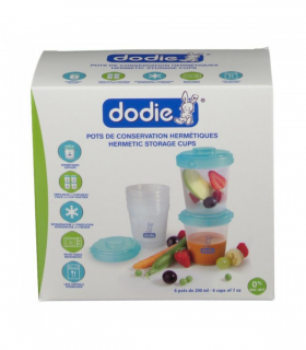 DODDIE Pots de conservation Hermétique ( 6 pots de 200ml )