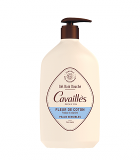 CAVAILLES GEL BAIN ET DOUCHE SURGRAS FLEUR DE COTON 1L