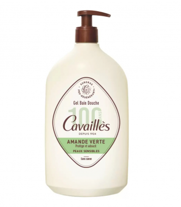 CAVAILLES GEL BAIN DOUCHE AMANDE VERTE 1L
