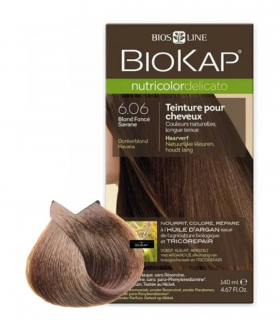 BIOKAP Nutricolor Delicato 6.06 TEINTURE POUR CHEVEUX BLOND FONCÉ SAVANE