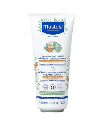 MUSTELA Shampooing Crème Démêlant & Nourrissant Cheveux Bouclés 200ml
