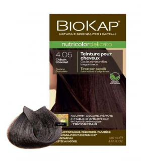 BIOKAP NUTRICOLOR DELICATO 4.05 CHATAIN CHOCOLAT