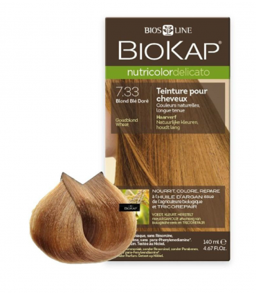BIOKAP NUTRICOLOR DELICATO 7.33 Blond Blé Doré