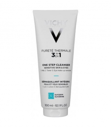 VICHY One Step Cleanser Pureté Thermale Démaquillant Intégral 3en1 Peau Sensible300ml