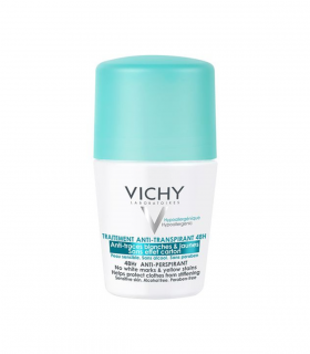 VICHY DEODORANT ANTI TRANSPIRANT 48H ANTI TRACES BLANCHES ET JAUNES ROLL ON