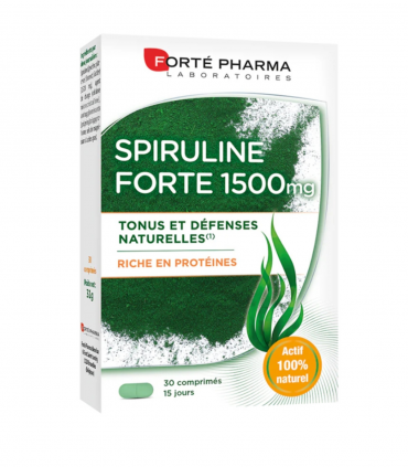 FORTE PHARMA SPIRULINE FORTE 1500 MG RICHE EN PROTEINES 30 COMPRIMES