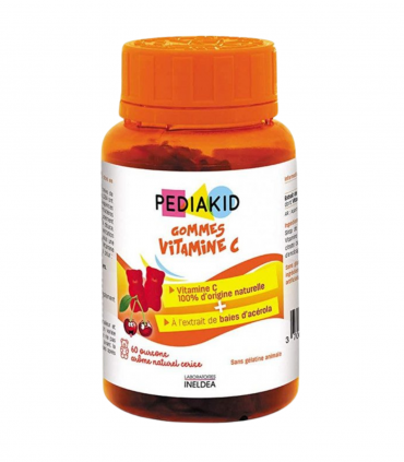 PEDIAKID Gommes Vitamine C 60 GOMMES