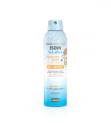 ISDIN Fotoprotector Transparent Spray Wet Skin Pediatrics SPF 50